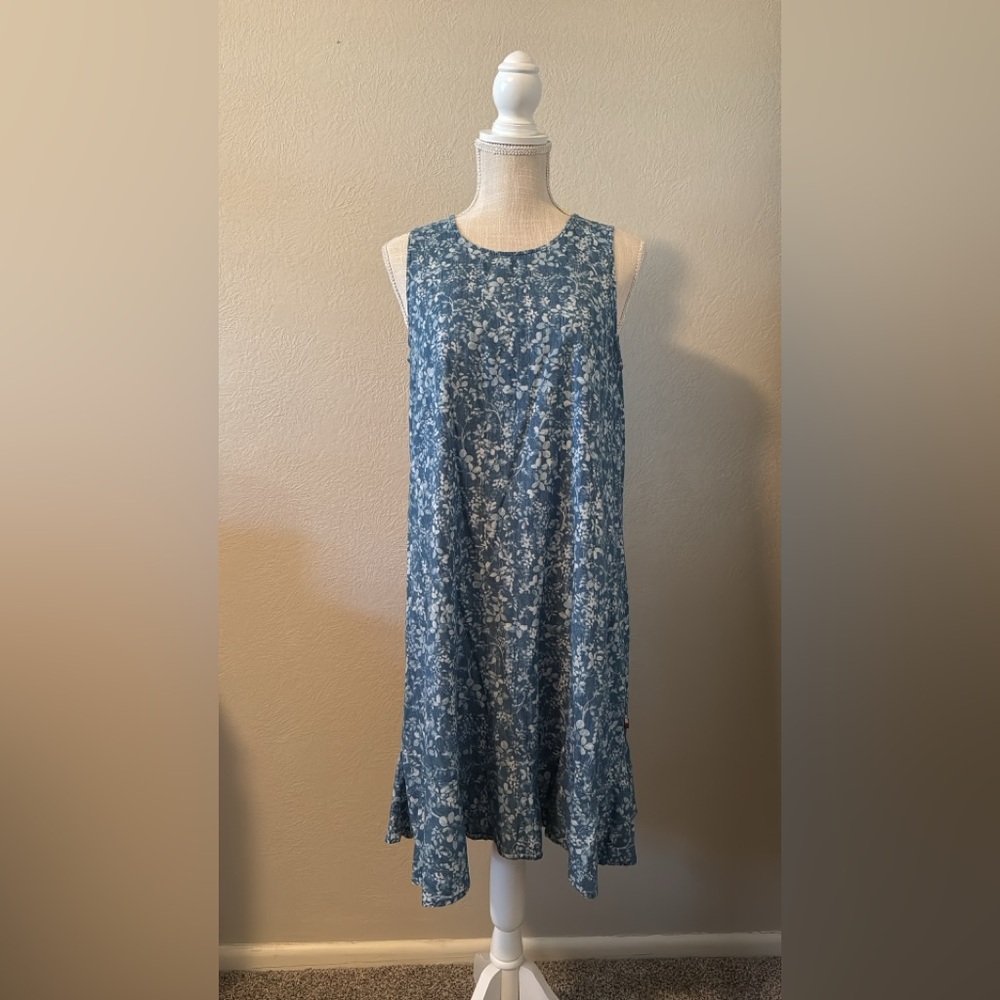 Tommy Hilfiger Blue Floral Midi Dress